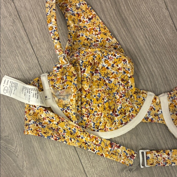 Abercrombie & Fitch floral yellow Underwire high leg Bikini Set - Picture 4 of 8